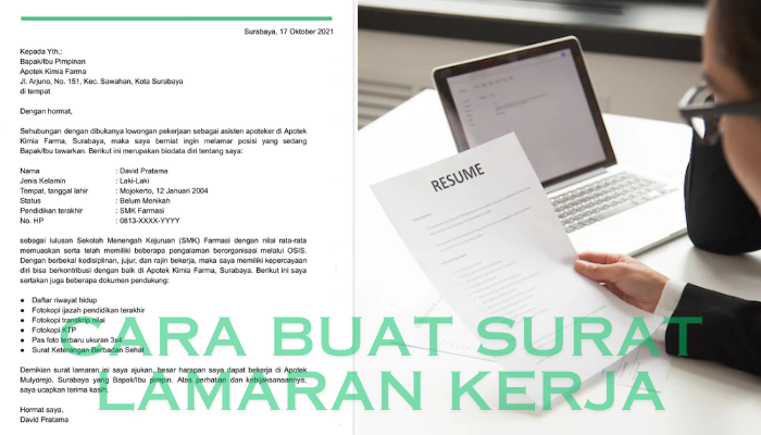 Cara Buat Surat Lamaran Kerja Yang Benar! Dan dapat Kamu Contoh!