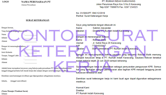 Contoh Surat Keterangan Kerja Wajib Kamu Miliki!