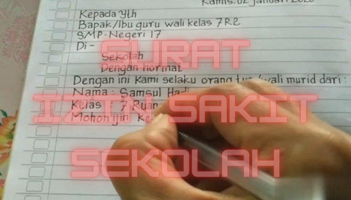 Surat Izin Sakit Sekolah Yang Wajib Kamu Ketahui Sekarang! Yuk Simak Penjelasan Berikut!